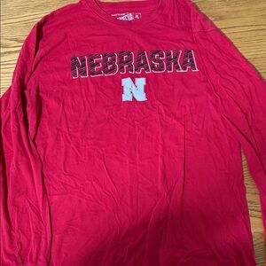 Red Nebraska Huskers Long Sleeve Shirt